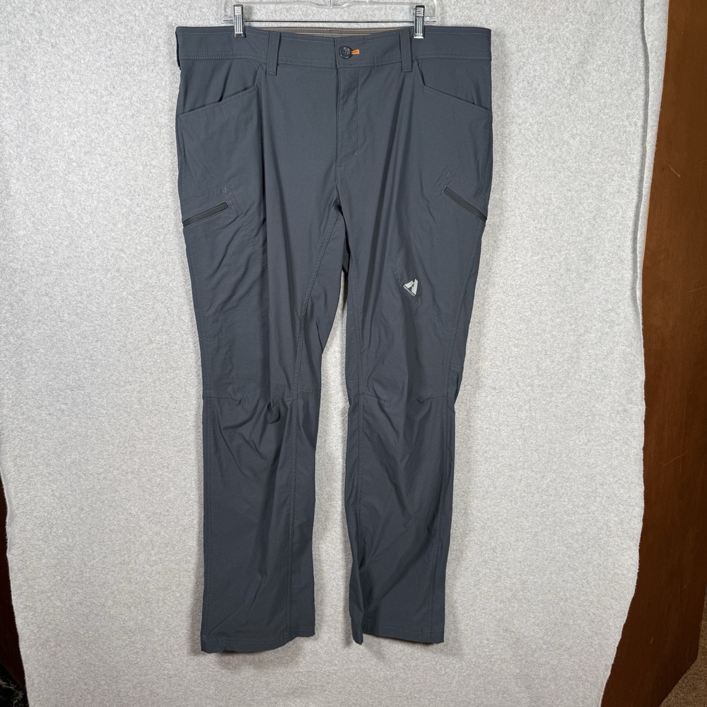 Eddie bauer first ascent pants mens 40 x 34 gray hiking‎ outdoor